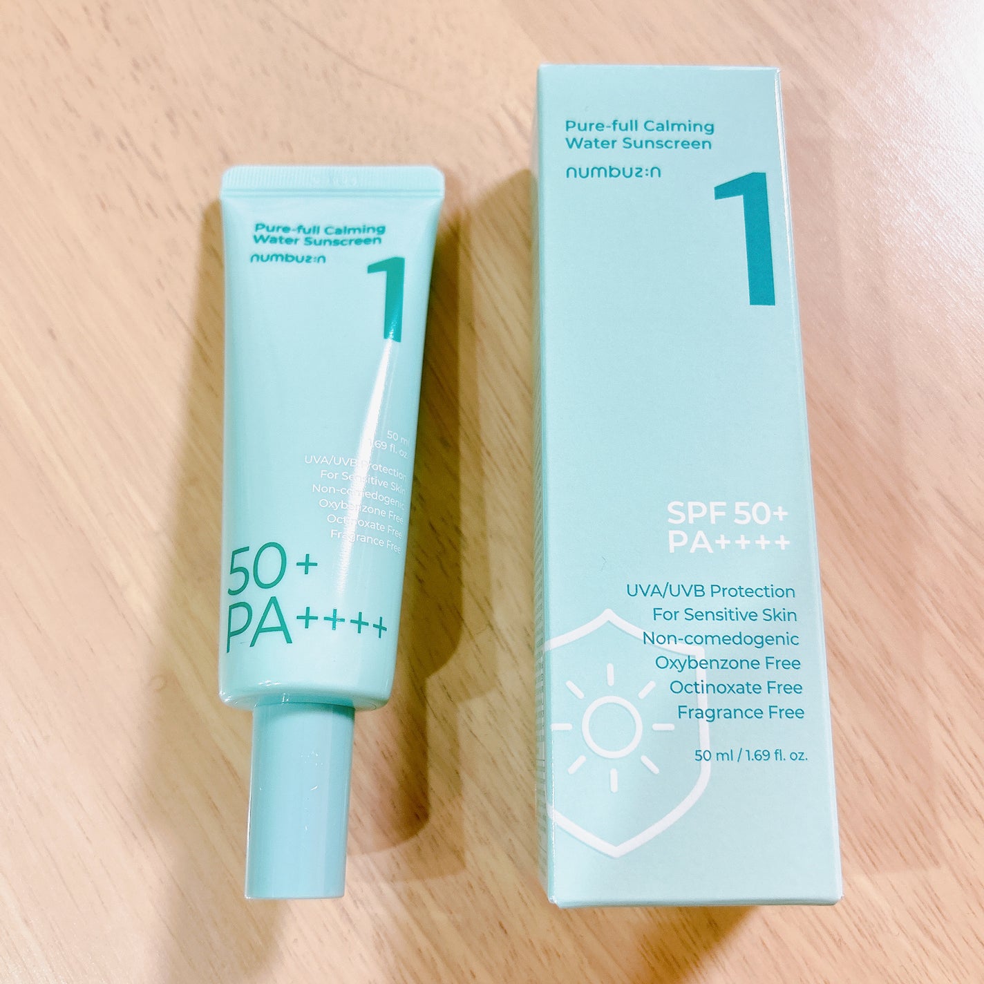 1番 青草水分コーティングUVクリーム/numbuzin/フェイスクリームを使ったクチコミ(2枚目)