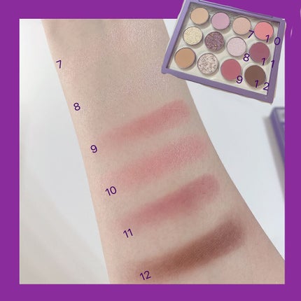 ZEESEA ピクセルシリーズ ベンディングマシーン12カラーアイシャドウパレット/ZEESEA/アイシャドウパレットを使ったクチコミ(4枚目)