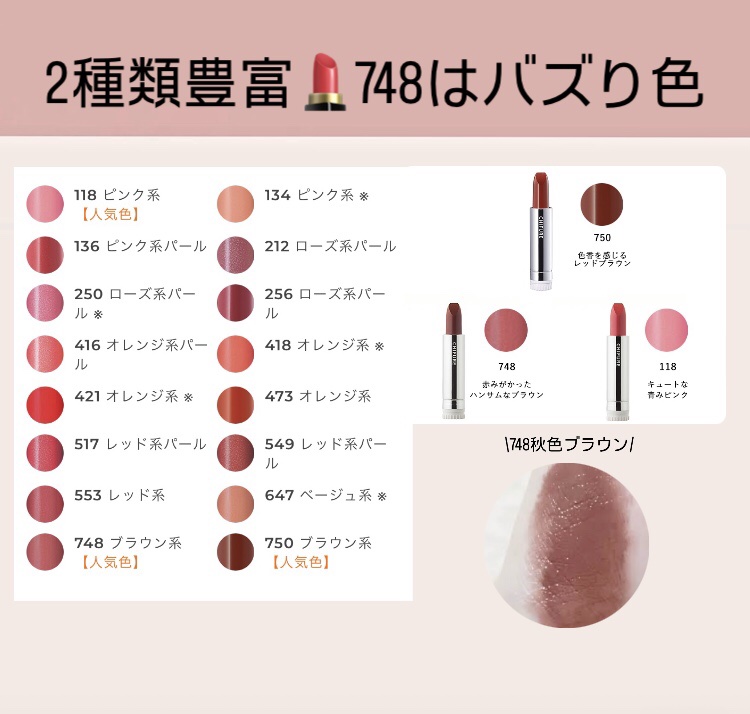 口紅（詰替用）/ちふれ/口紅を使ったクチコミ（2枚目）