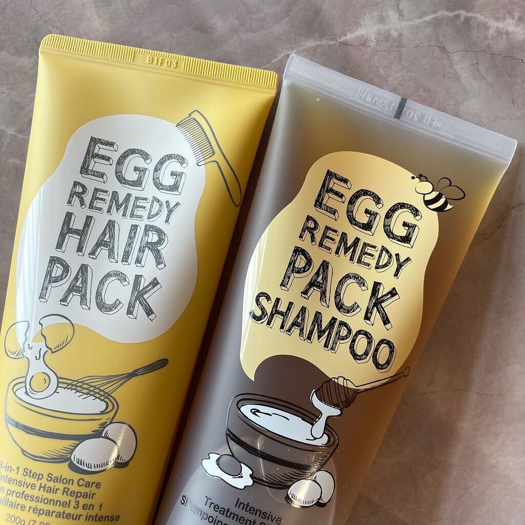 エッグレミディ パックシャンプー/too cool for school/市販シャンプーを使ったクチコミ(4枚目)