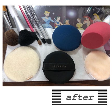 パフ・スポンジ専用洗剤/DAISO/その他化粧小物を使ったクチコミ(3枚目)