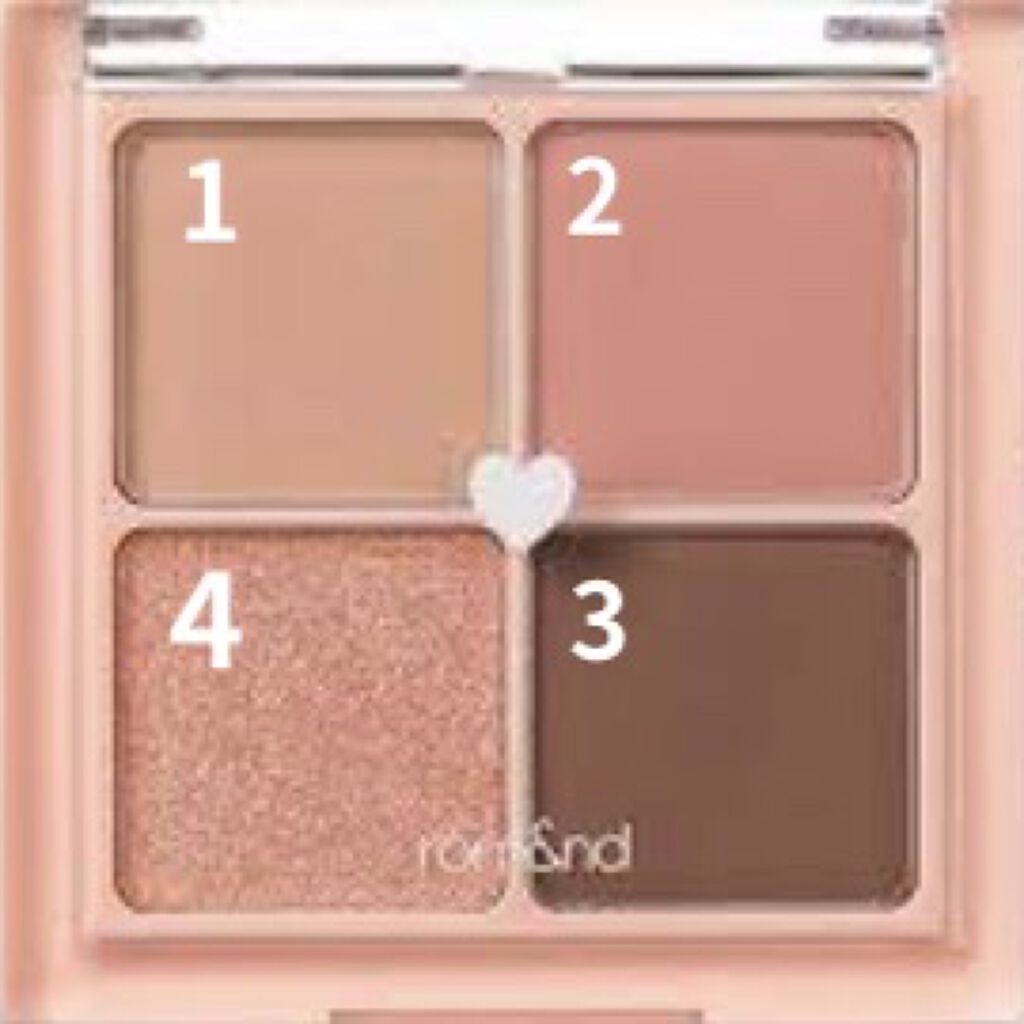 ベターザンアイズ/rom&nd/アイシャドウパレットを使ったクチコミ（3枚目）