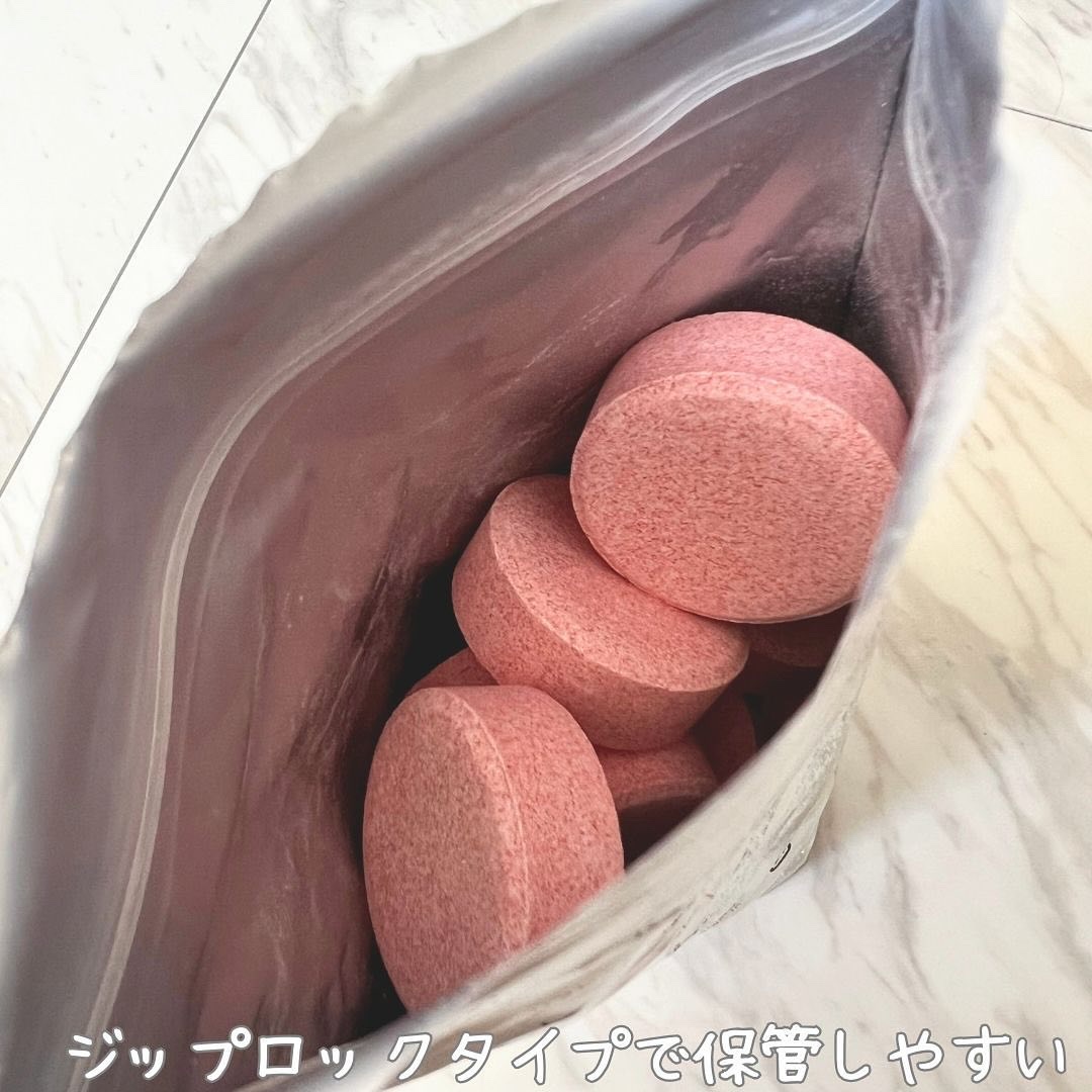 meshimase バスタブレット リフレッシュ＆ジューシーなベルガモットの香り 1回分（30g×2錠）/meshimase/炭酸系入浴剤を使ったクチコミ（3枚目）