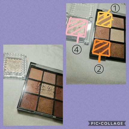 UR GLAM BLOOMING EYE COLOR PALETTE/U R GLAM/アイシャドウパレットを使ったクチコミ(2枚目)