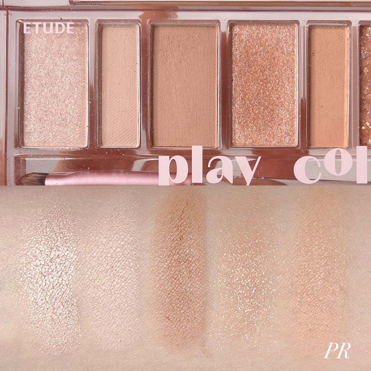 プレイカラー アイシャドウ/ETUDE/アイシャドウパレットを使ったクチコミ（3枚目）