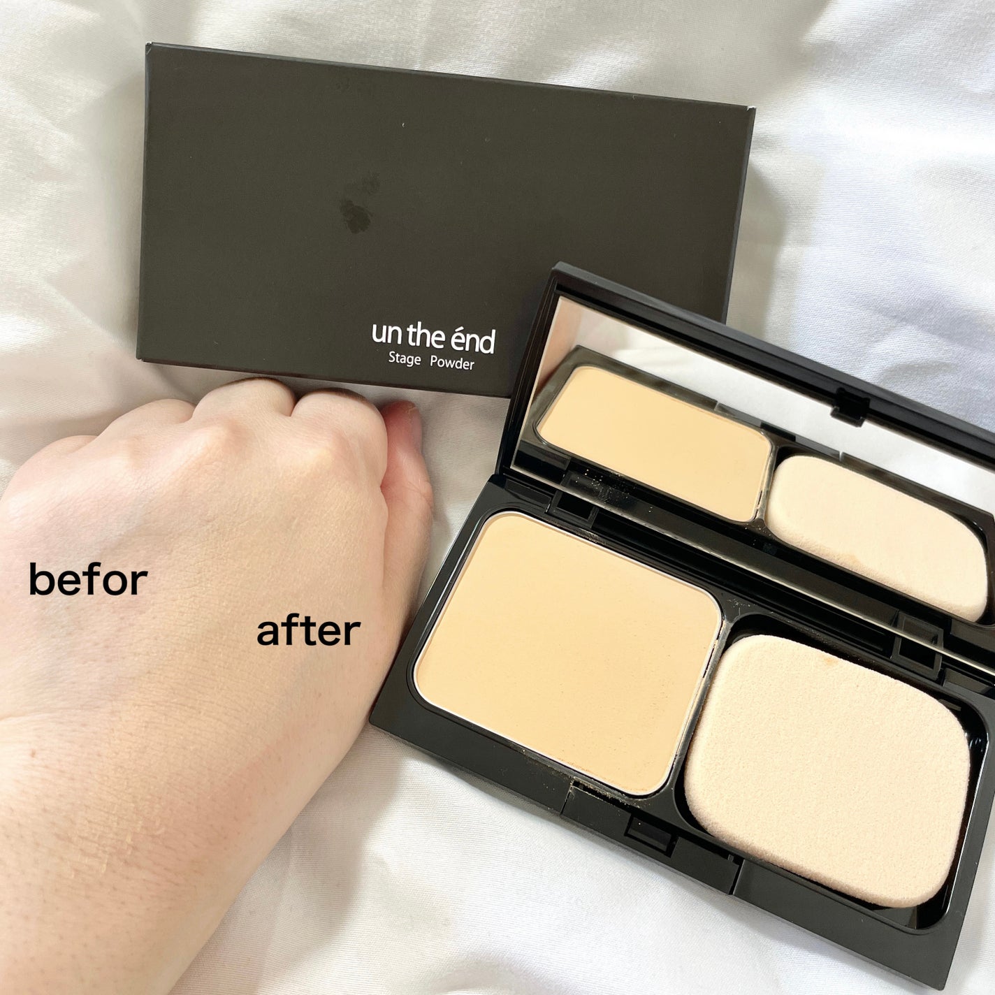 ステージパウダー/アンジエンド/パウダーファンデーションを使ったクチコミ(4枚目)