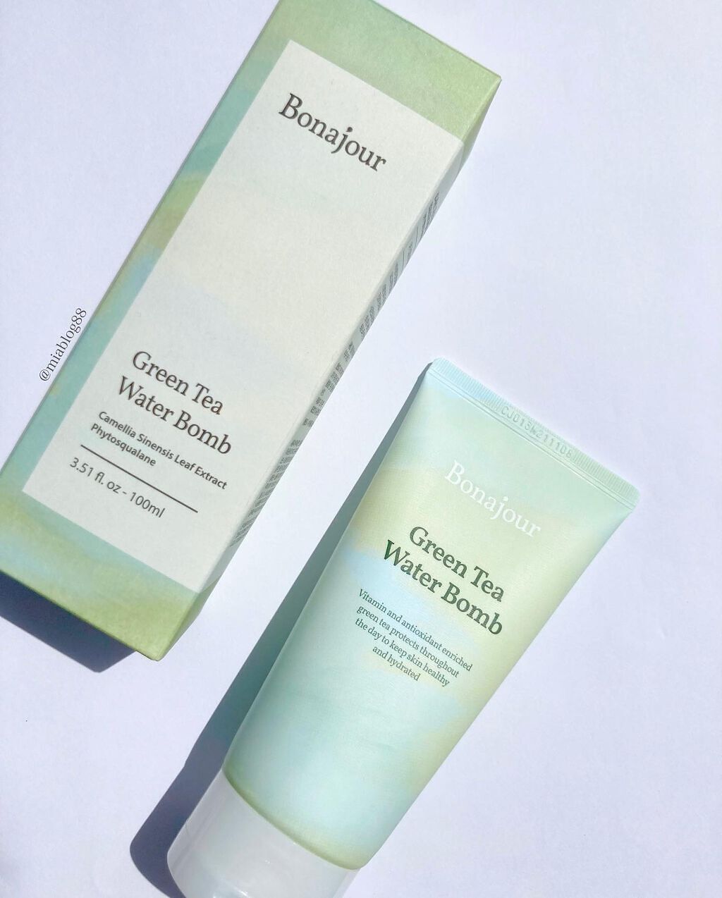 グリーンティーウォーターボム/Bonajour/フェイスクリームを使ったクチコミ（2枚目）
