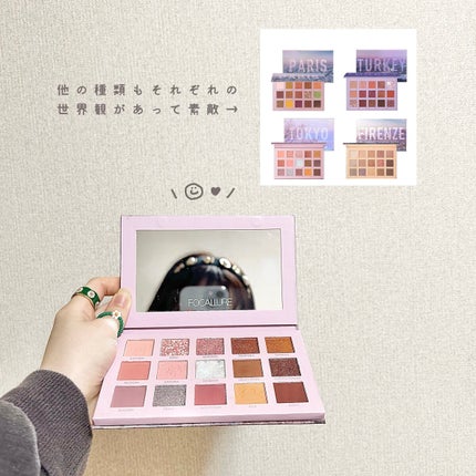 GO TRAVEL 15色アイシャドウパレット/FOCALLURE/アイシャドウパレットを使ったクチコミ(4枚目)