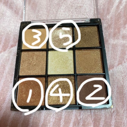 UR GLAM BLOOMING EYE COLOR PALETTE/U R GLAM/アイシャドウパレットを使ったクチコミ(2枚目)