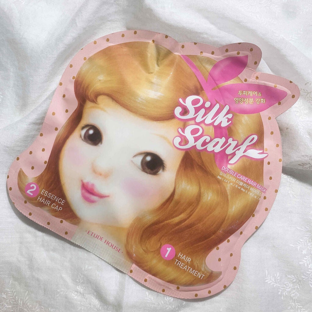 シルクスカーフダブルヘアマスク/ETUDE/ヘアマスク・ヘアパックを使ったクチコミ(1枚目)