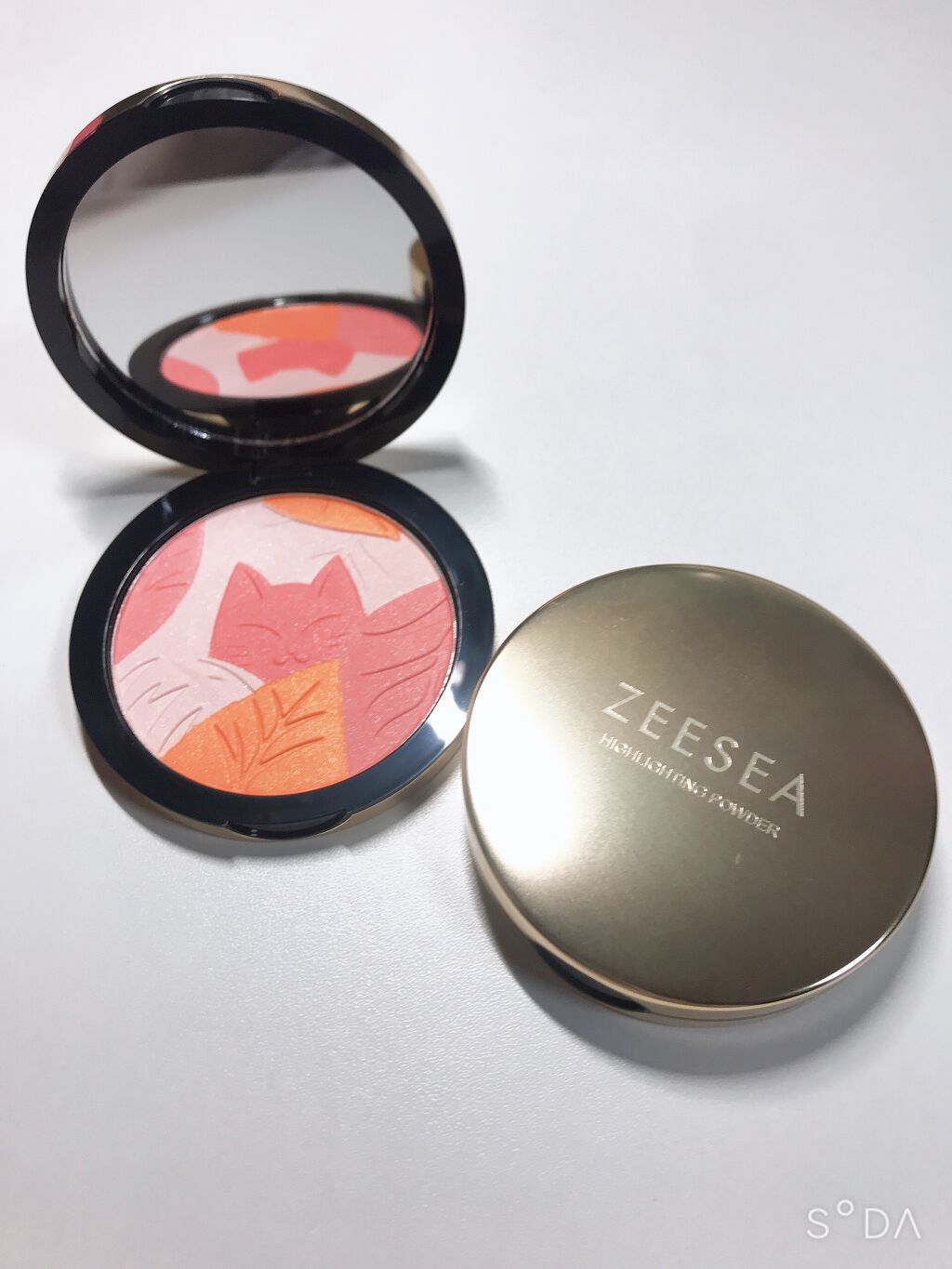 ドリームキャット　四色チーク 02#知性/ZEESEA/パウダーチークを使ったクチコミ（2枚目）