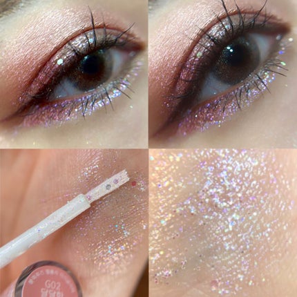 パールブリーアイグリッター/BLACK ROUGE/グリッターを使ったクチコミ(2枚目)