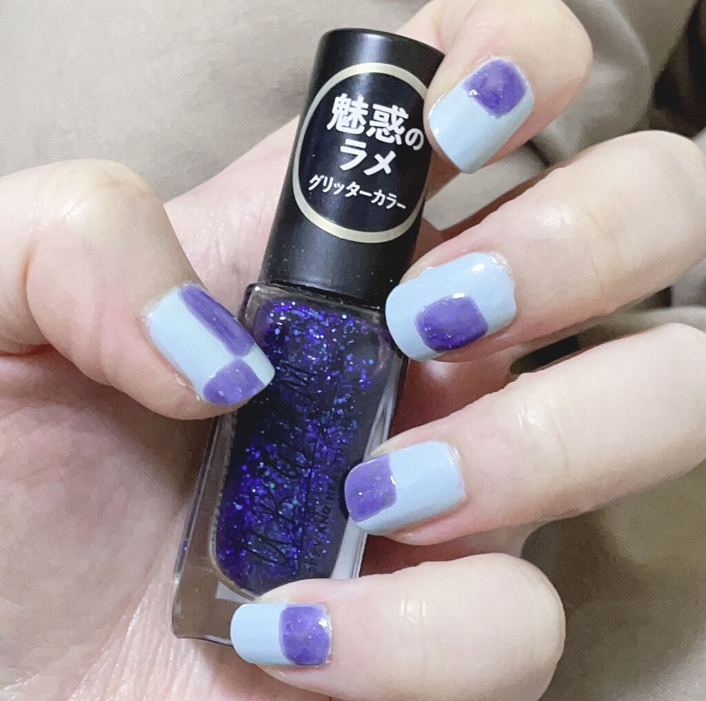 UR GLAM　COLOR NAIL SELECTION BU3＜グリッターカラー＞/U R GLAM/マニキュアを使ったクチコミ（3枚目）