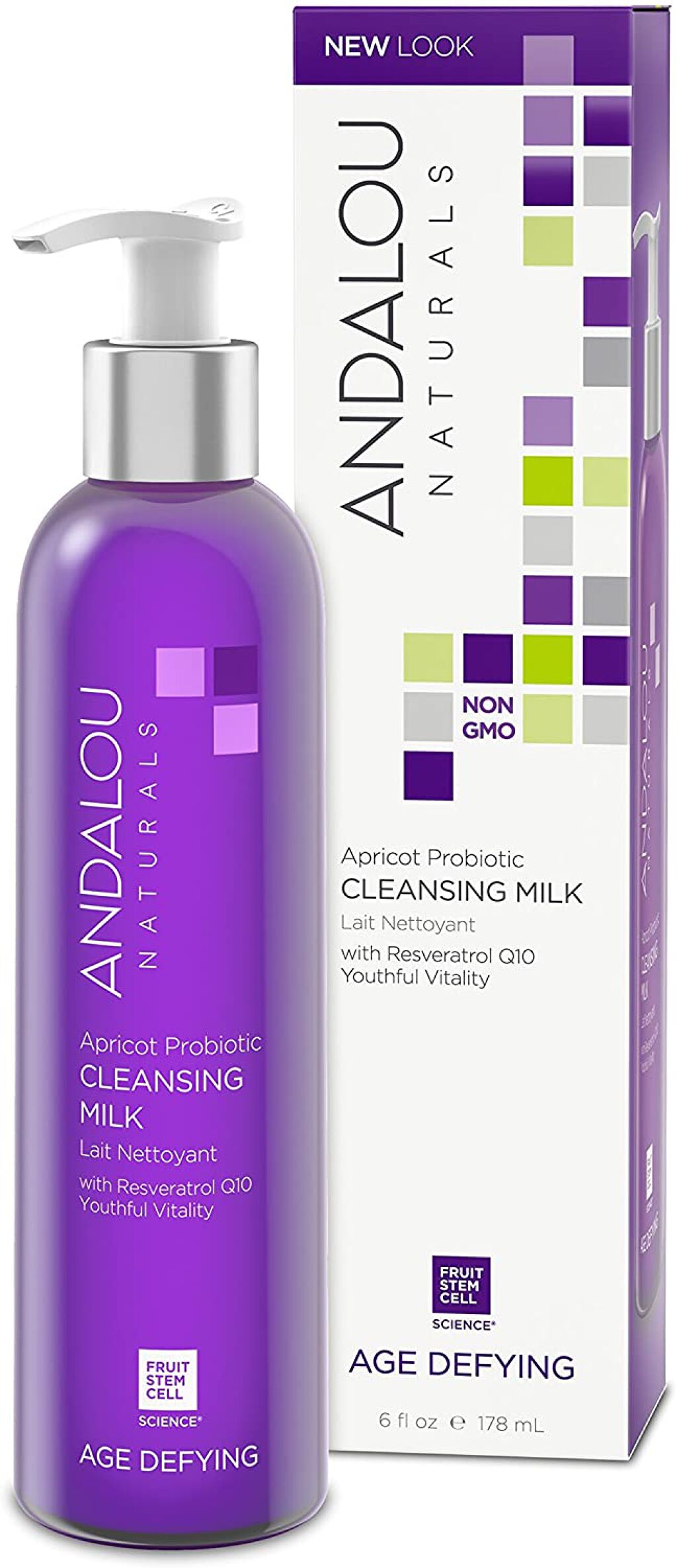 Andalou Naturals, Cleansing Milk, Apricot Probiotic / Andalou Naturals