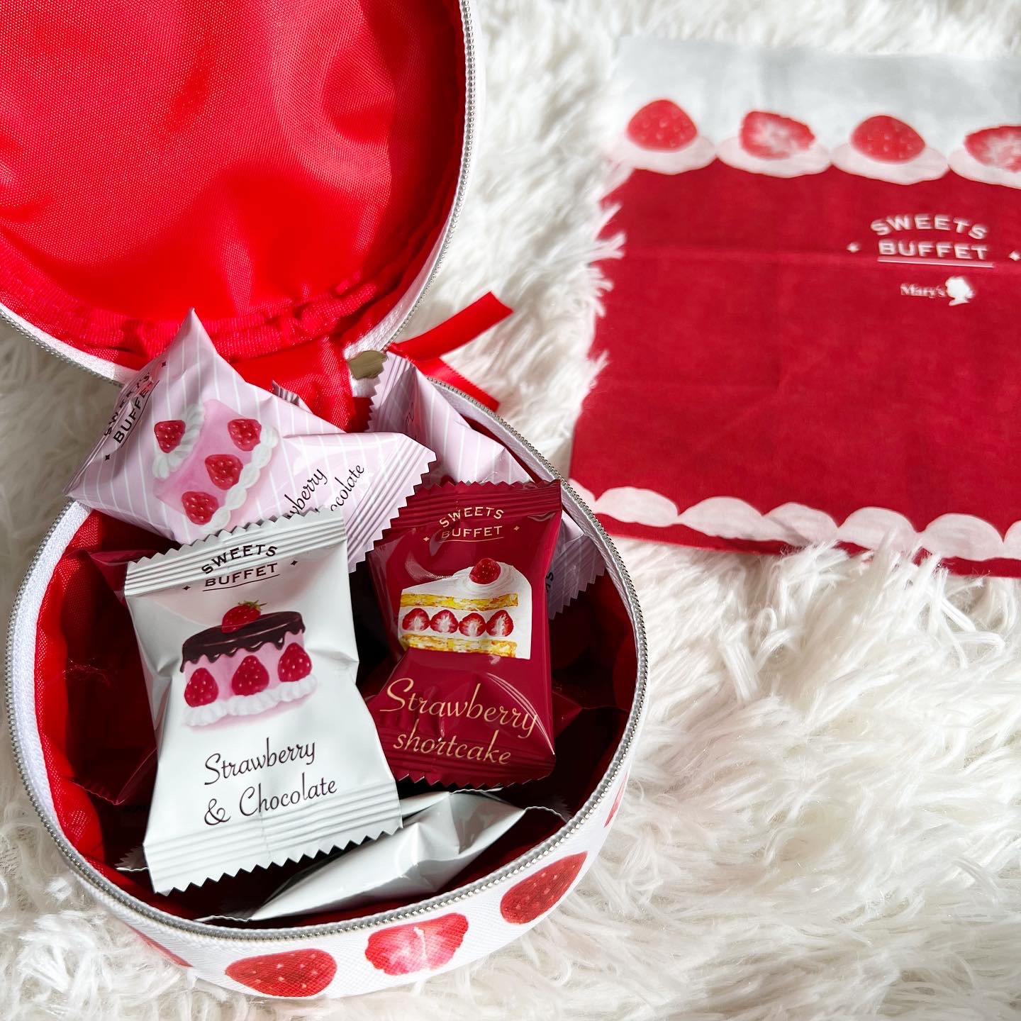 メリーチョコレート ストロベリーポーチ/メリーチョコレート/食品を使ったクチコミ（3枚目）