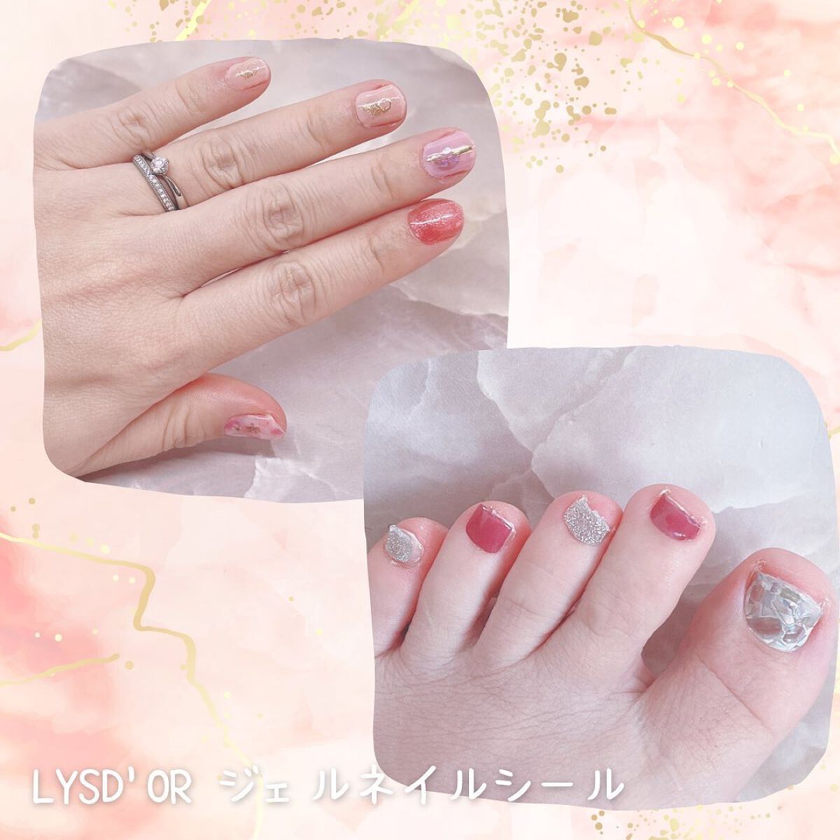 セミキュアジェルネイルシール ハンド用/LYSD’OR/ネイルシールを使ったクチコミ(9枚目)