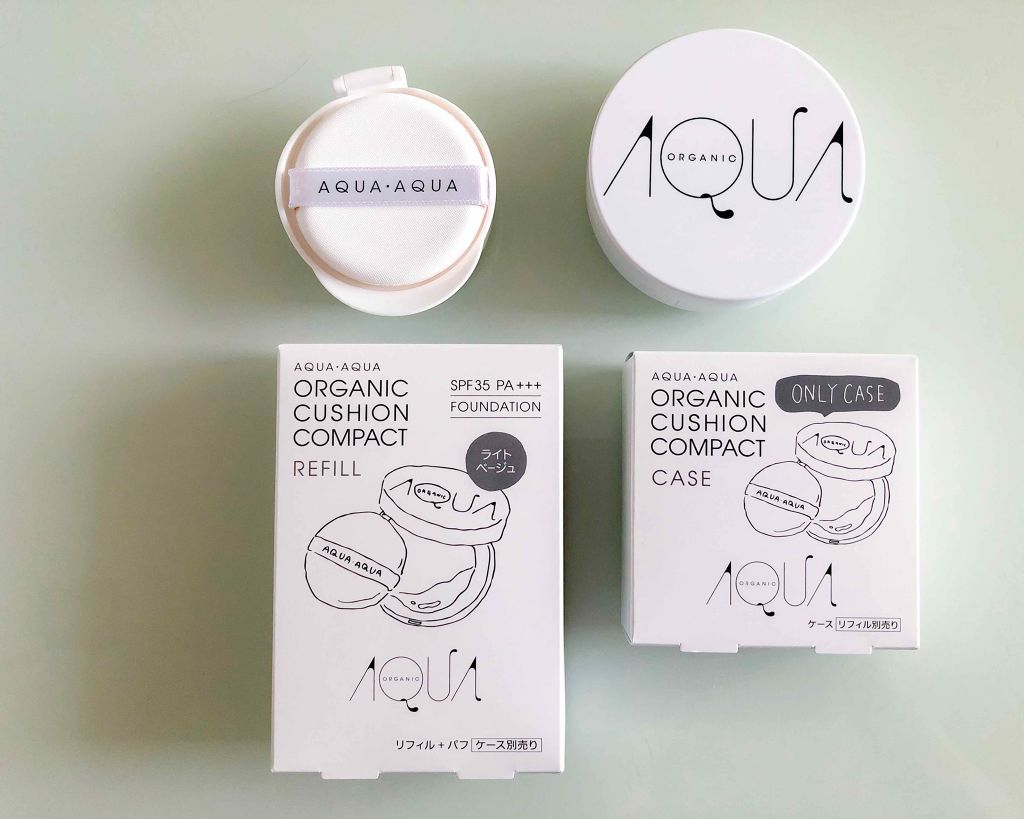 オーガニッククッションコンパクト/アクア・アクア/クッションファンデーションを使ったクチコミ（1枚目）