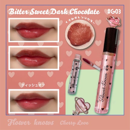 グリスニングウォータリングティント/FlowerKnows/リップティントを使ったクチコミ(3枚目)