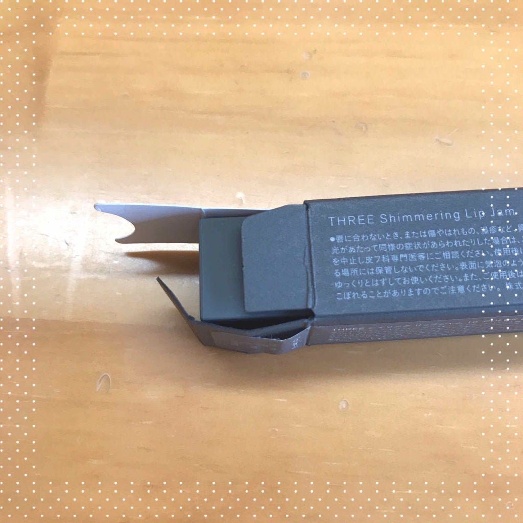 シマリング リップジャム/THREE/リップグロスを使ったクチコミ(4枚目)