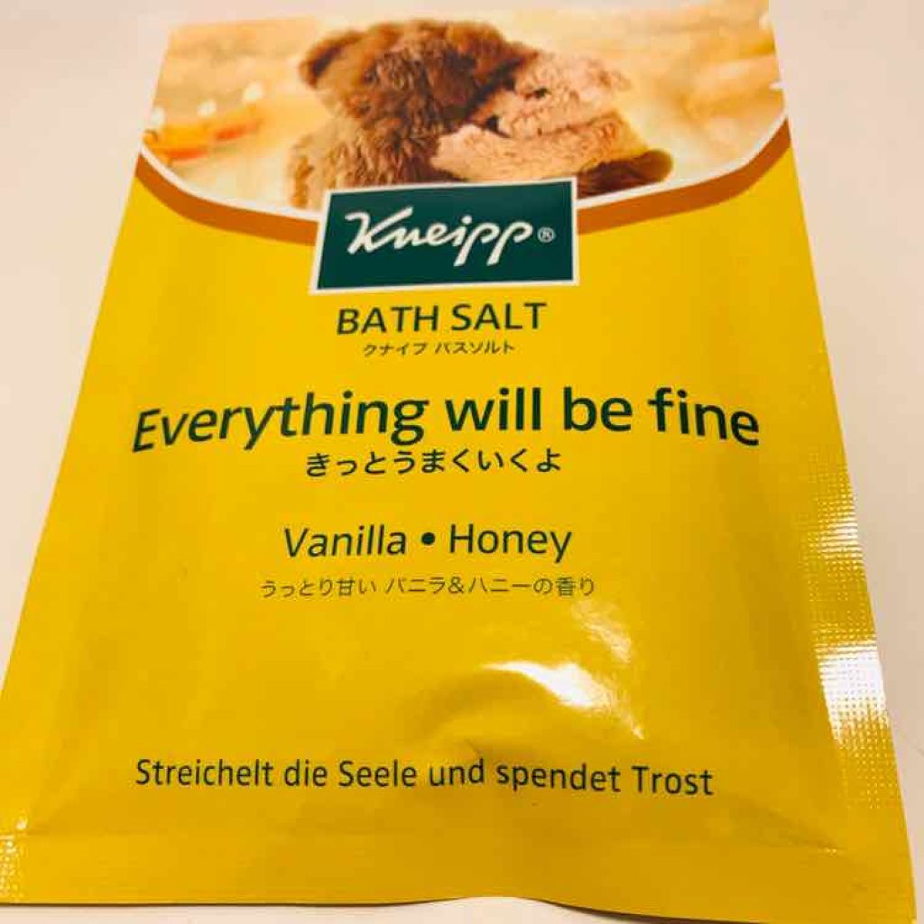 クナイプ バスソルト バニラ＆ハニーの香り/クナイプ/無機塩系入浴剤を使ったクチコミ（1枚目）