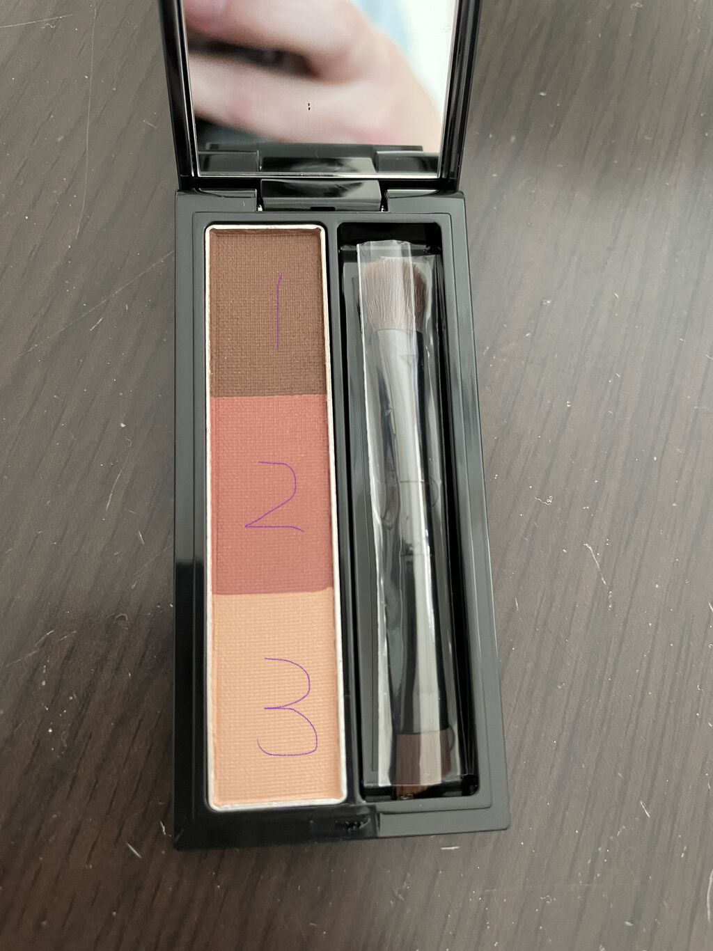 ダブルエンドアイブロウブラシ スマッジタイプ/ロージーローザ/メイクブラシを使ったクチコミ（2枚目）