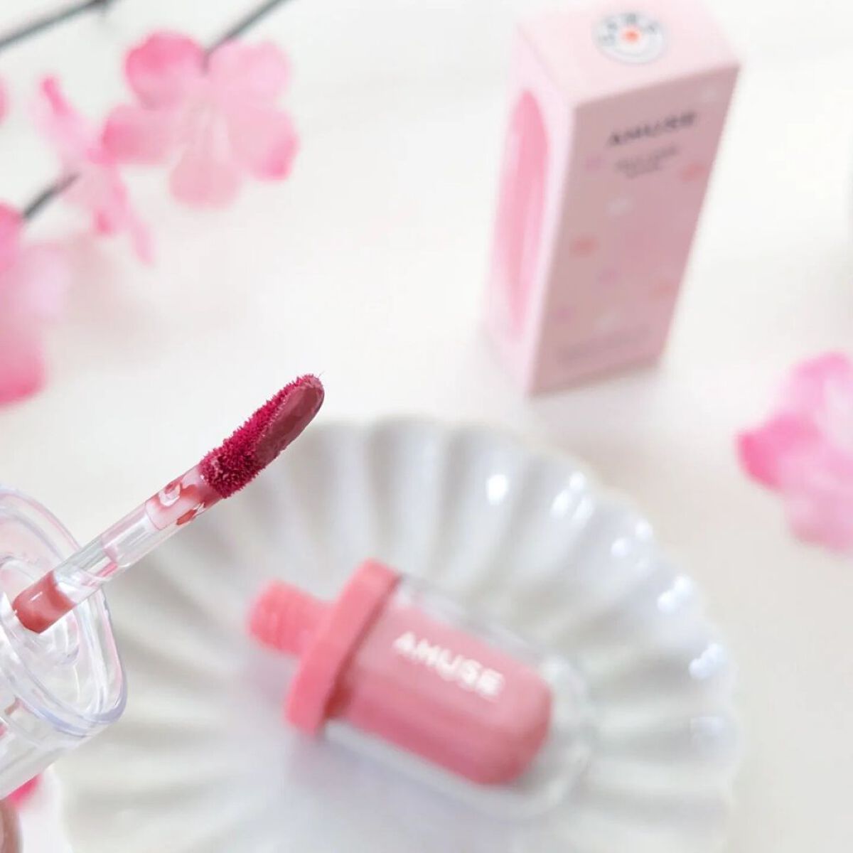 ジェルフィットティント/AMUSE/リップティントを使ったクチコミ（2枚目）