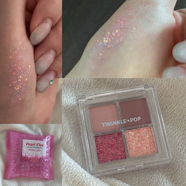 TWINKLE POP Pearl Flex Glitter Eye Palette/CLIO/アイシャドウパレットを使ったクチコミ（4枚目）