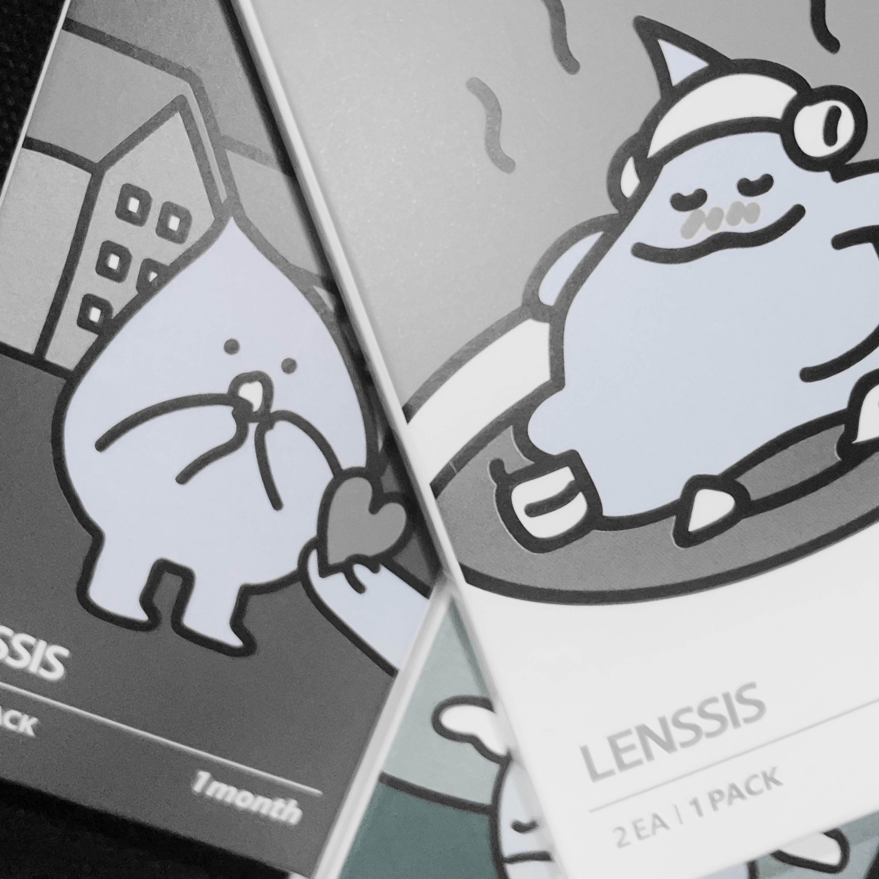 ミルキーシリーズ ミルキーブラック/LENSSIS/カラーコンタクトレンズを使ったクチコミ（1枚目）