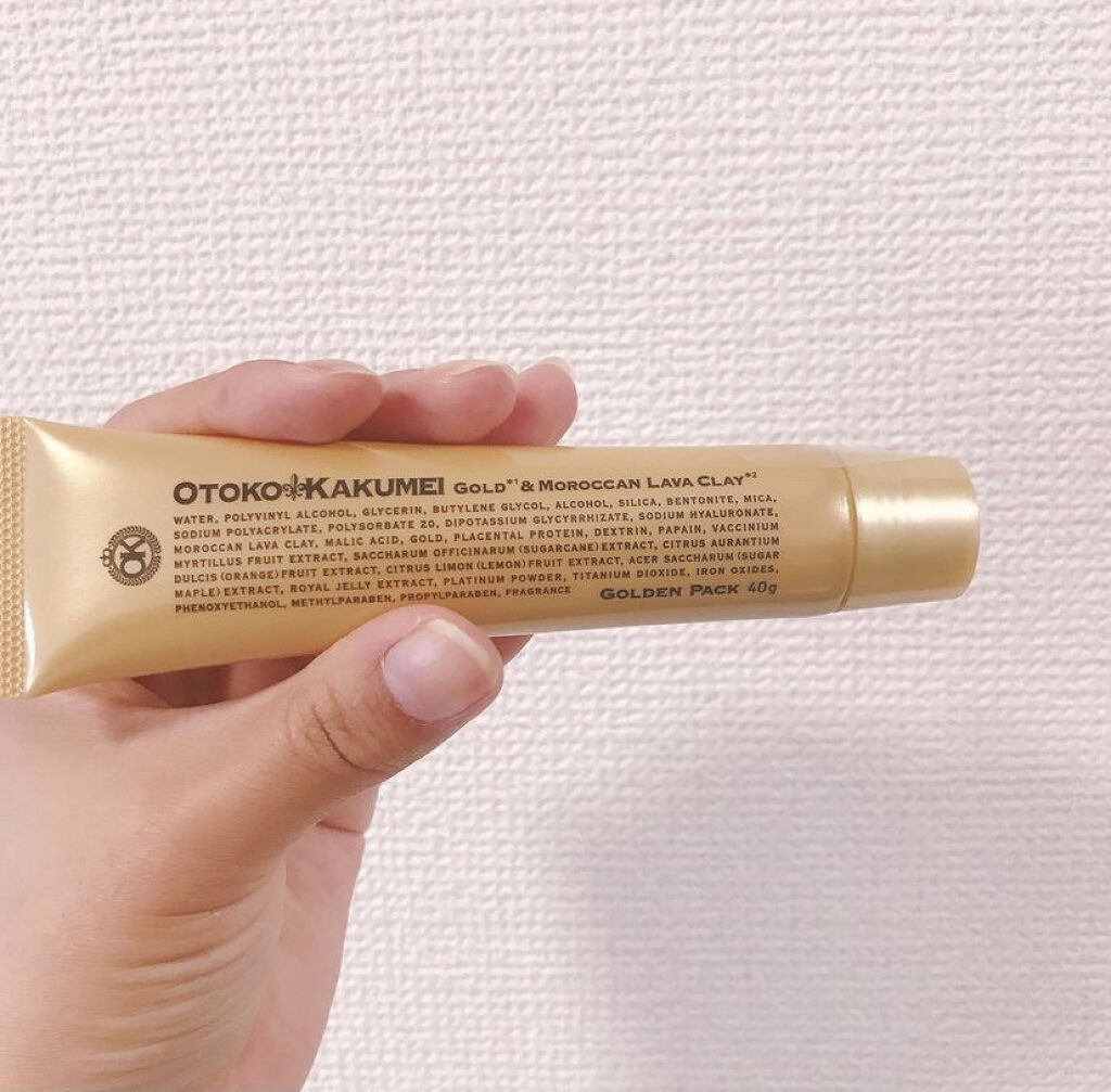 OKゴールデンパック（メンズ用洗顔パック）/OTOKO KAKUMEI/洗い流すパック・マスクを使ったクチコミ（3枚目）