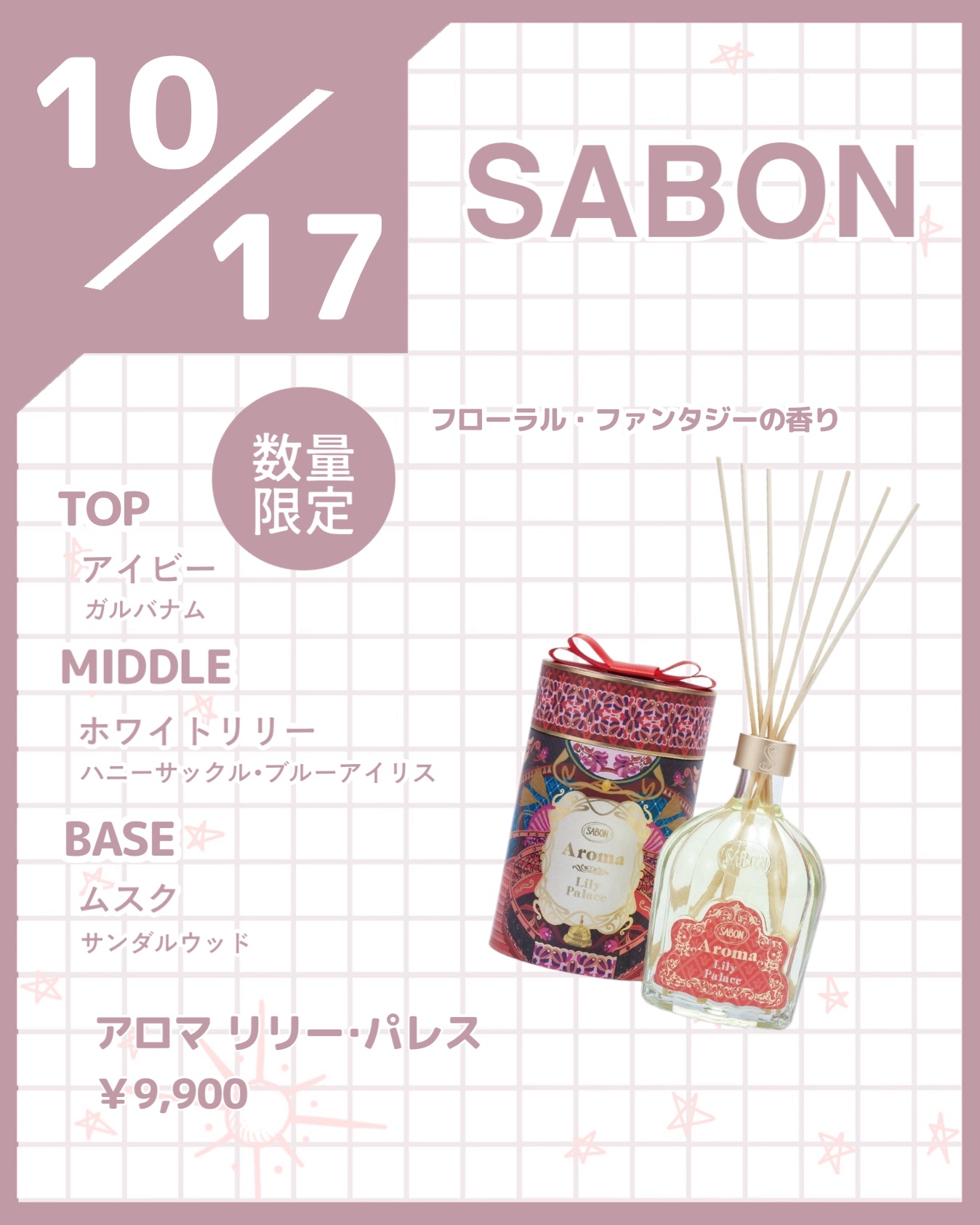 SABON ホームキット（リリーパレスの香り） SABON ホームキット