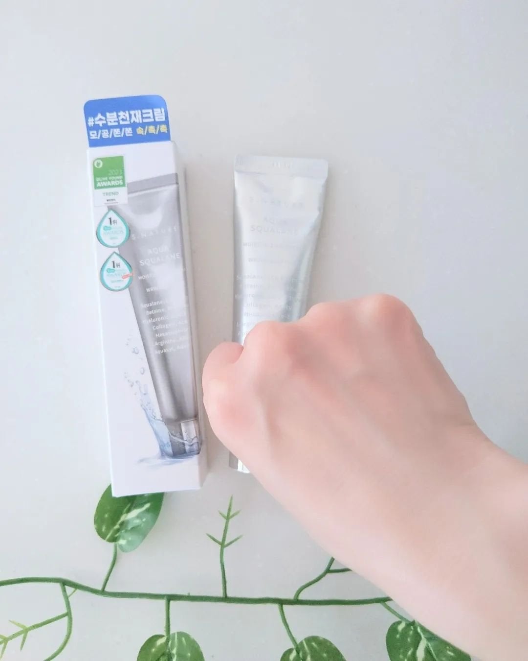 アクアスクワランモイスチャークリーム/S.NATURE/フェイスクリームを使ったクチコミ(4枚目)