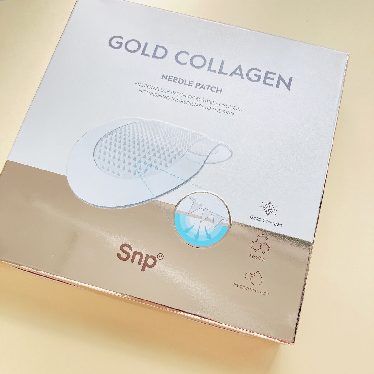 ゴールドコラーゲンニードルパッチ/SNP/アイケア・アイクリームを使ったクチコミ(1枚目)