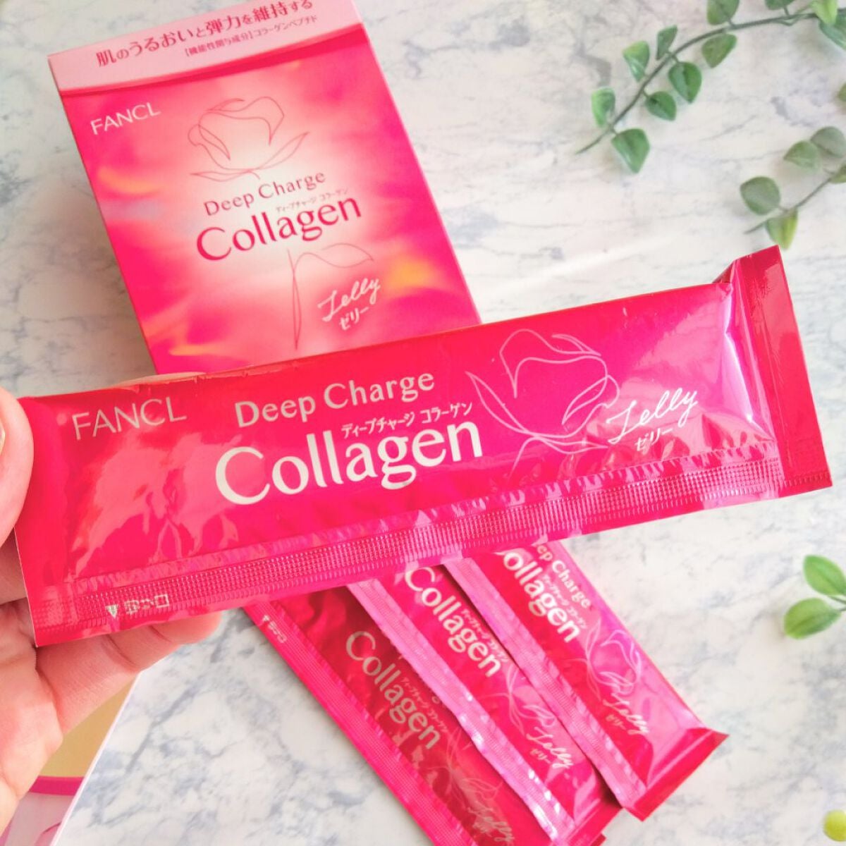 ディープチャージ コラーゲン スティックゼリー/ファンケル/美容サプリメントを使ったクチコミ(3枚目)