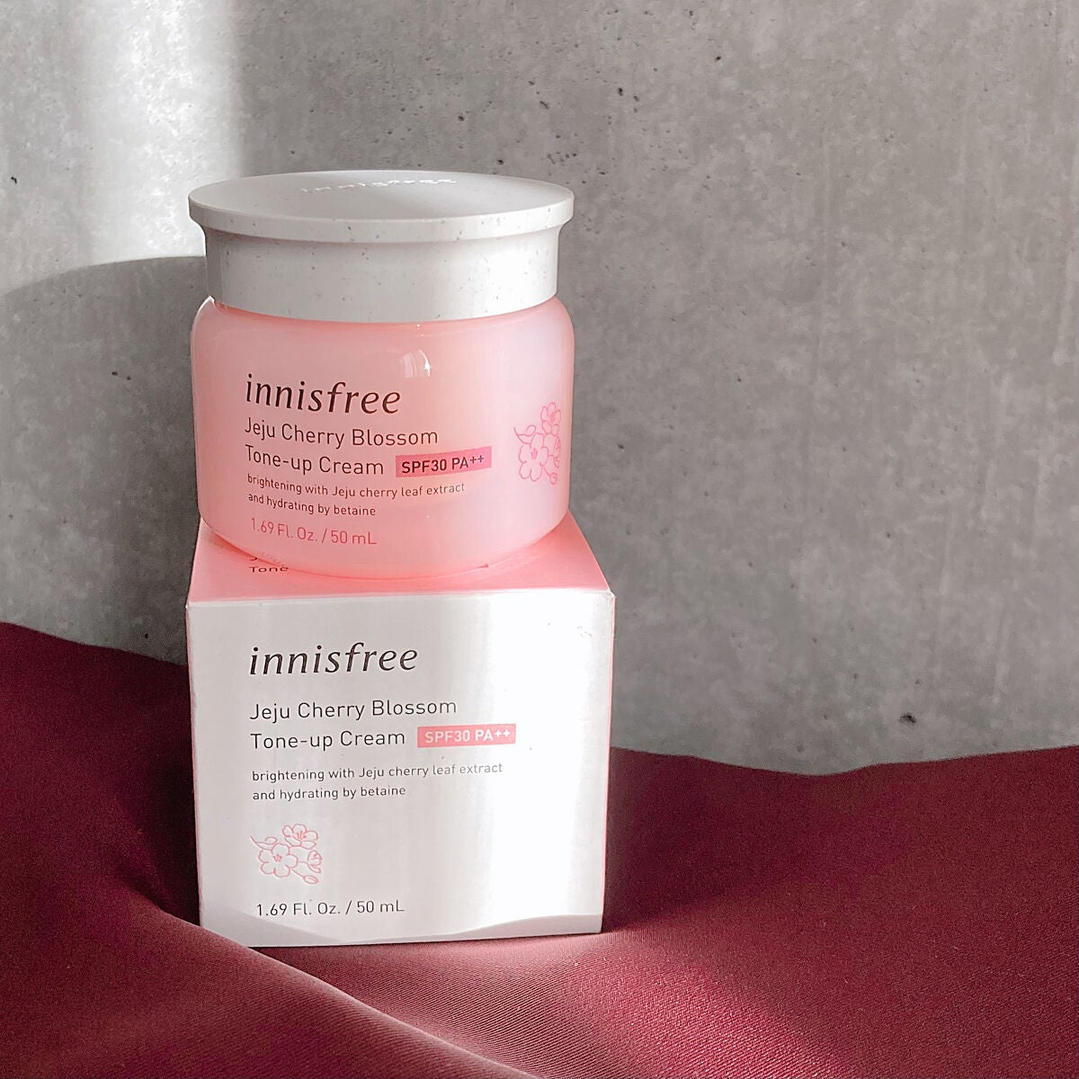 チェジュ チェリーブロッサム トーンアップクリーム/innisfree/化粧下地を使ったクチコミ(5枚目)