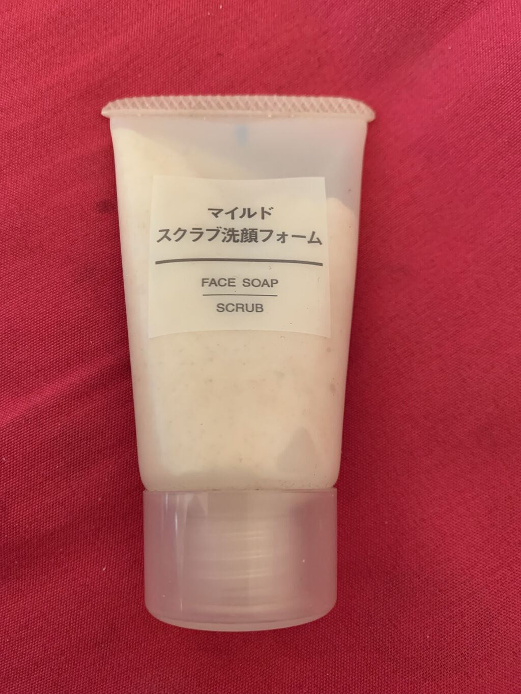 マイルドスクラブ洗顔フォーム/無印良品/スクラブ・ゴマージュを使ったクチコミ（1枚目）