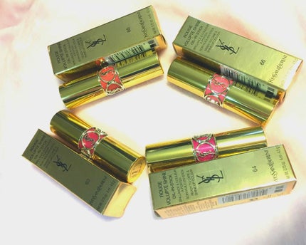 ルージュ ヴォリュプテ シャイン/YVES SAINT LAURENT BEAUTE/口紅を使ったクチコミ(2枚目)