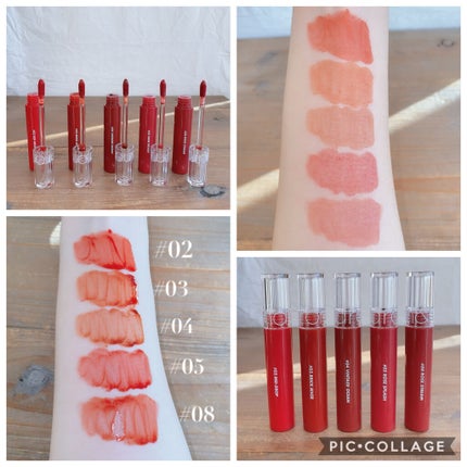 グラスティングウォーターティント/rom&nd/リップティントを使ったクチコミ(4枚目)