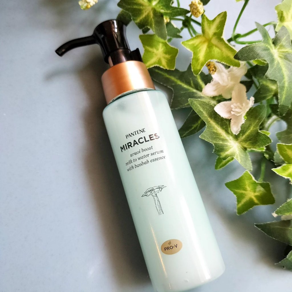 ミラクルズ うるおいブーストミルクウォーターセラム/パンテーン/アウトバストリートメントを使ったクチコミ（1枚目）