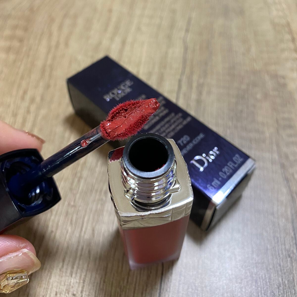 ルージュ ディオール フォーエヴァー リキッド/Dior/口紅を使ったクチコミ(2枚目)