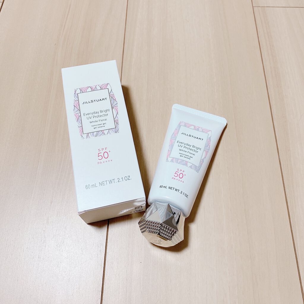 エブリデイブライト UVプロテクター ホワイトフローラル/JILL STUART/日焼け止めジェルを使ったクチコミ（1枚目）