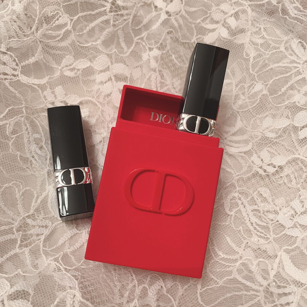 ルージュ ディオール 999M マット/Dior/口紅を使ったクチコミ（1枚目）