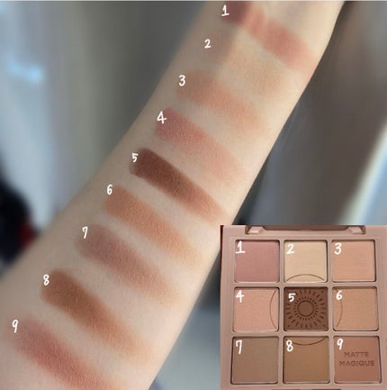 マイフェイブムードアイパレット 9カラー/HOLIKA HOLIKA/アイシャドウパレットを使ったクチコミ(2枚目)