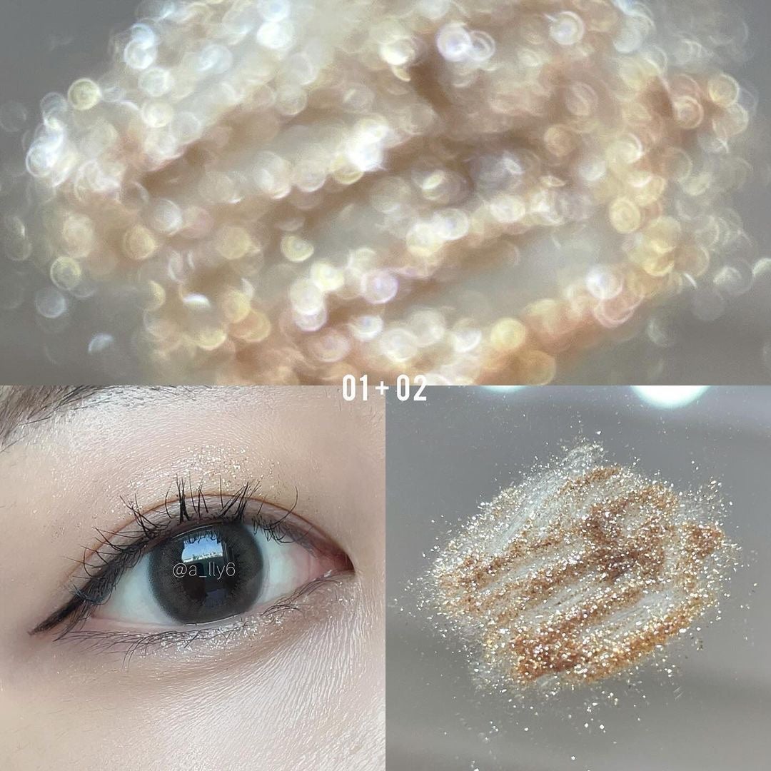 グリッターパウダー/BLING GLOW/パウダーハイライトを使ったクチコミ(5枚目)