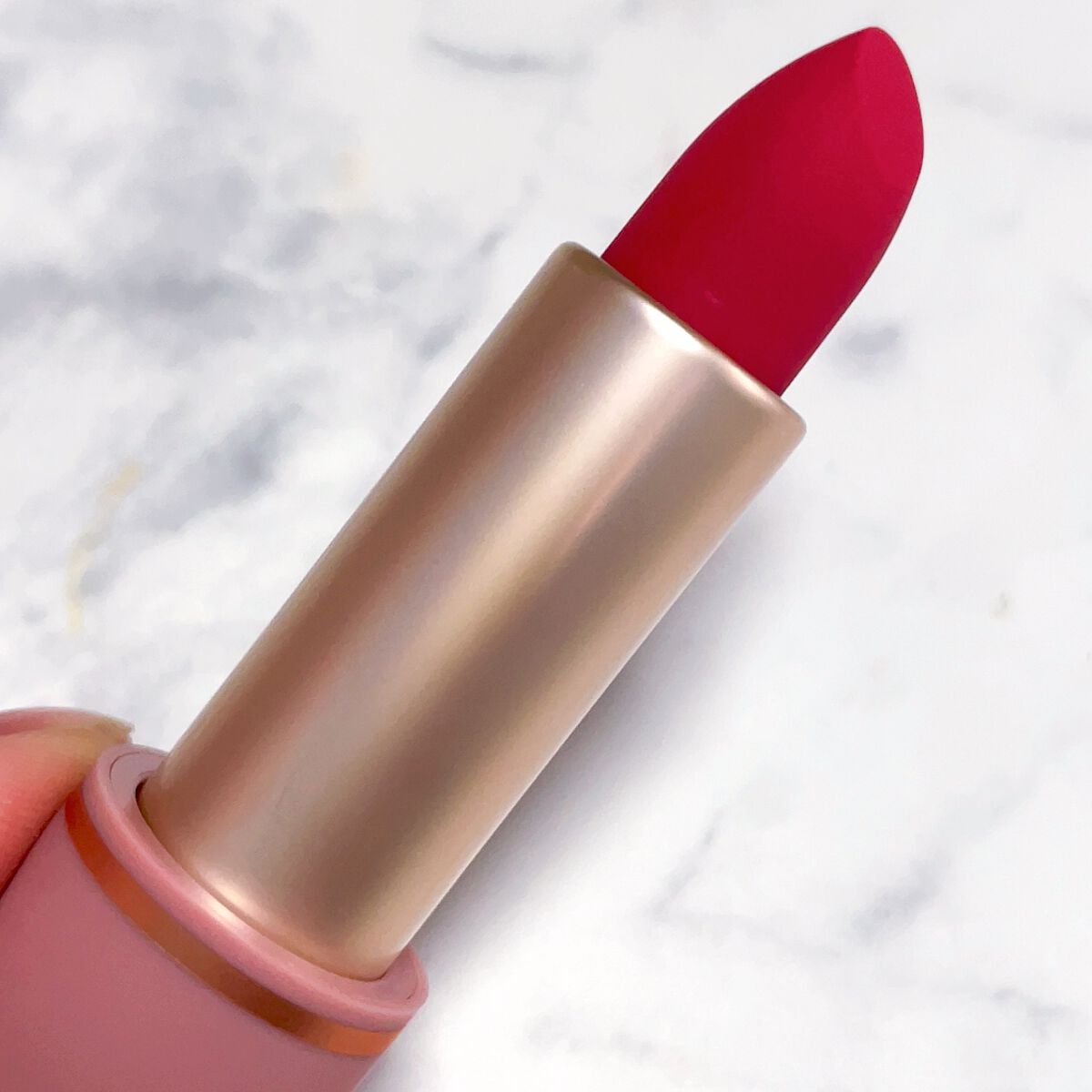 インスパイアマットリップ 02 Cool Gleaming/mude./口紅を使ったクチコミ（2枚目）