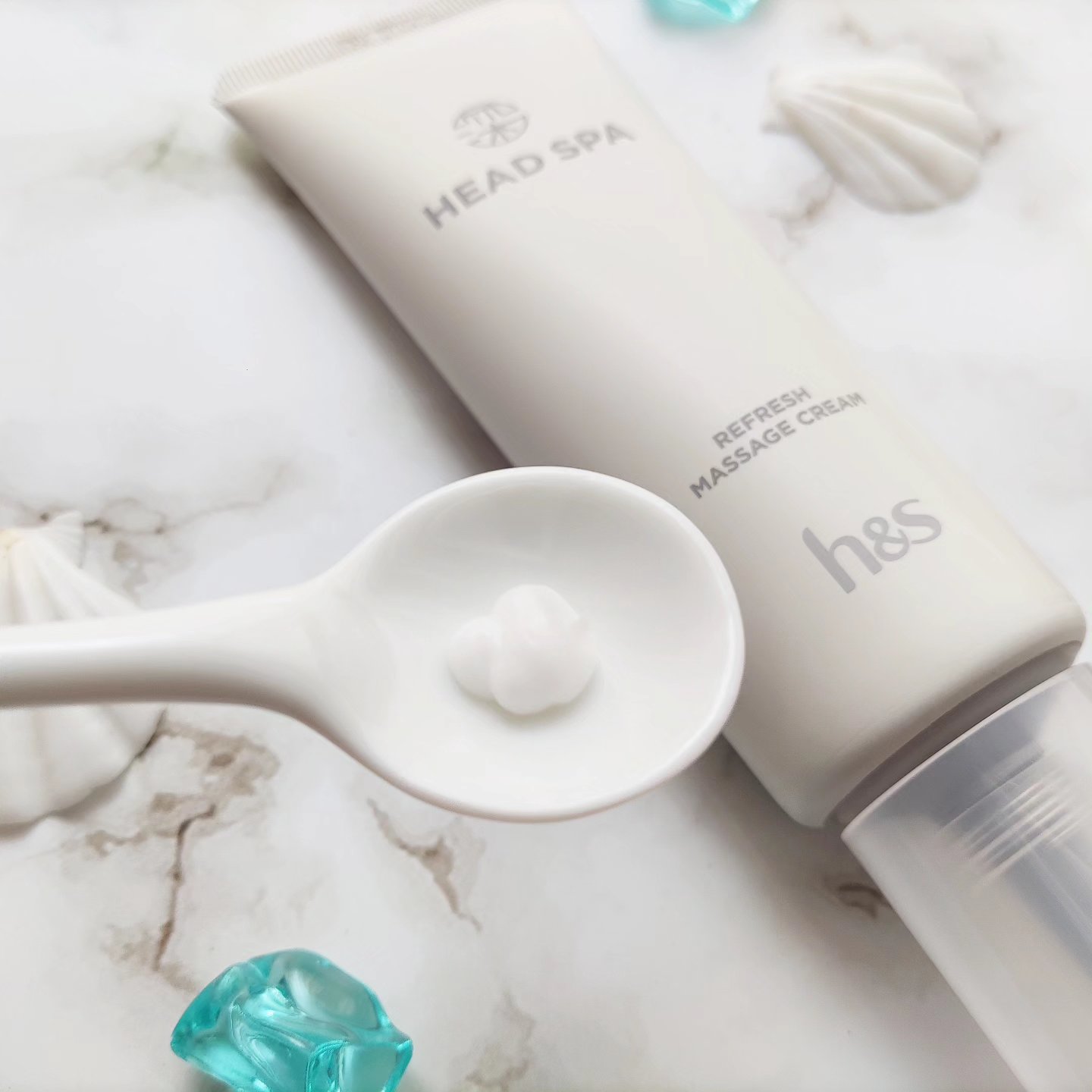 リフレッシュ マッサージクリーム/h&s/洗い流すヘアトリートメントを使ったクチコミ（3枚目）