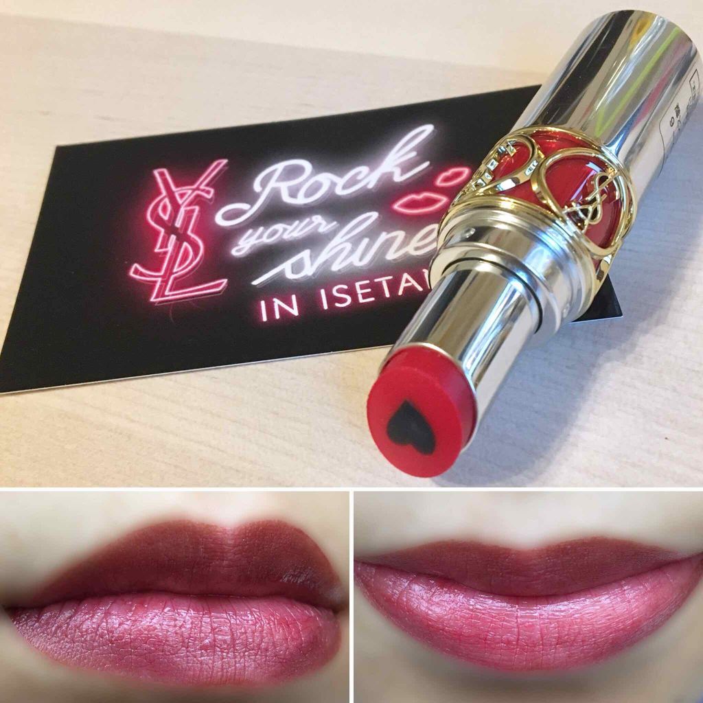 ヴォリュプテ プランプインカラー 6 ルナティック レッド/YVES SAINT LAURENT BEAUTE/口紅を使ったクチコミ（1枚目）