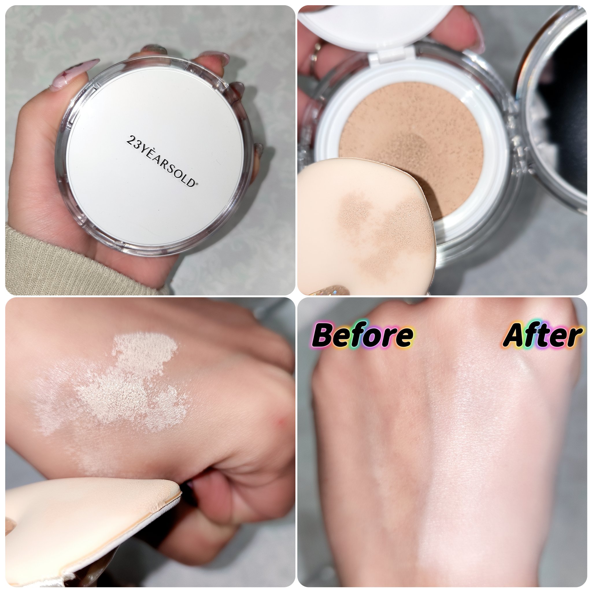 ハートリーフシーンカバークッション/23years old/クッションファンデーションを使ったクチコミ（2枚目）