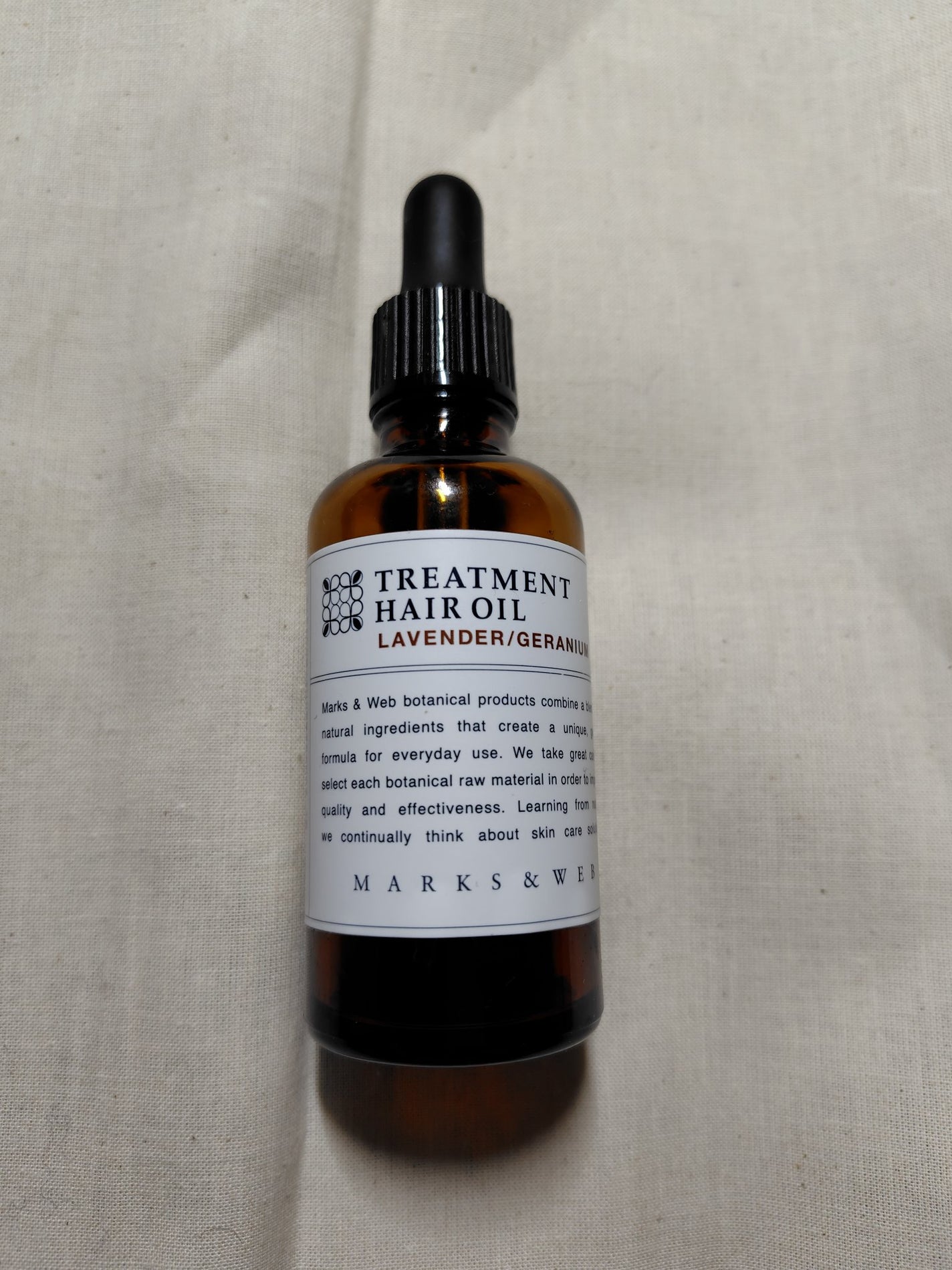トリートメントヘアオイル ラベンダー/ゼラニウム/MARKS&WEB/ヘアオイルを使ったクチコミ(1枚目)