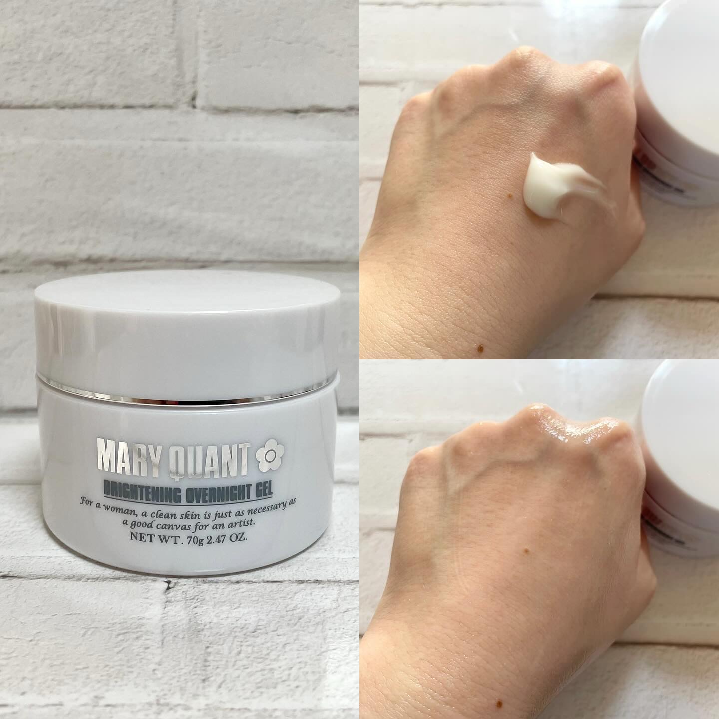 マリークヮント ブライトニング オーバーナイト ジェル/MARY QUANT/フェイスクリームを使ったクチコミ（3枚目）
