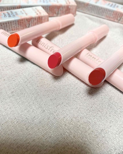 チェリーブロッサム リップティンテッド スティック 2020 Jeju Color Picker/innisfree/口紅を使ったクチコミ(2枚目)